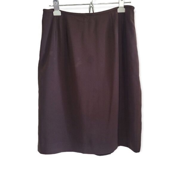 Kasper chocolate brown 3pc suit 10P - Picture 4 of 7